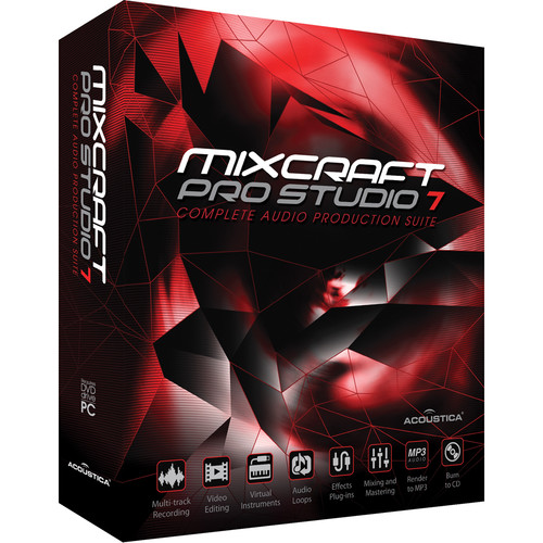 can you use an instrument with acoustica mixcraft 7