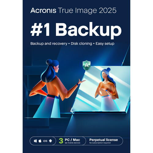 Acronis True Image 2025 (3 Windows or Mac License Download)