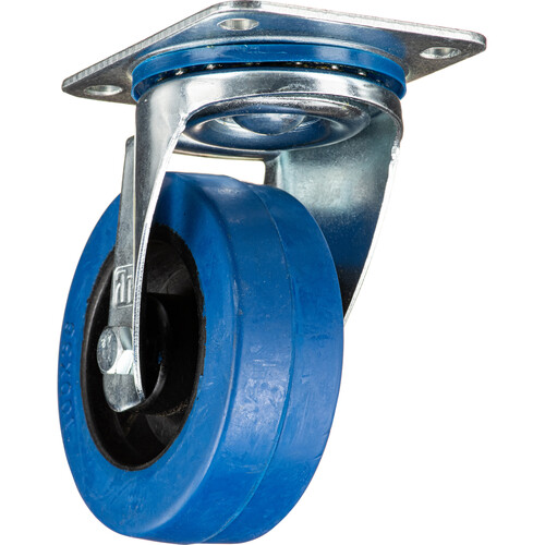 Adam Hall Swivel Castor with Blue Wheel (4