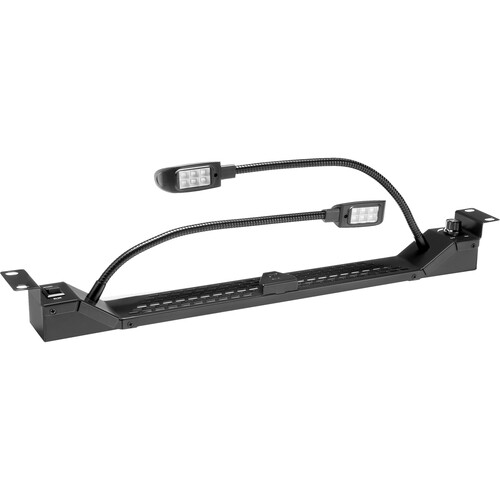 Adam Hall Dual Gooseneck RGB and White COB LED Rack Light