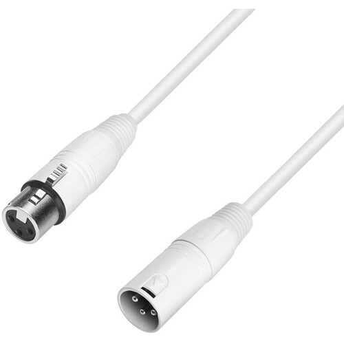 Adam Hall 4 Star MMF 1000 XLR-M to XLR-F Microphone Cable (Snow 30')