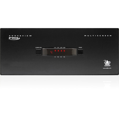 Adder ADDERView 4 PRO VGA Video & Peripheral Switch (Four Video Heads)