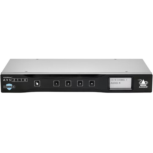 Adder ADDERView Secure 4-Port DVI Single Head Switch