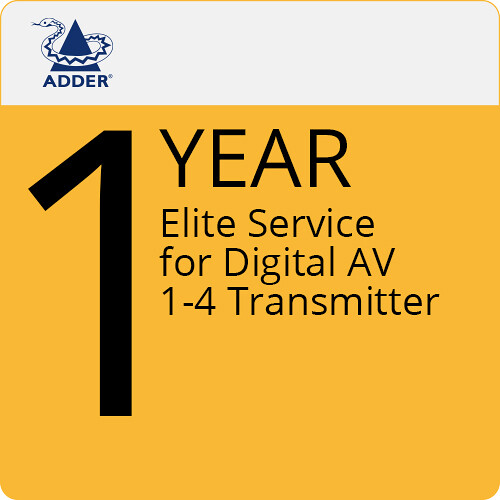 Adder Elite Service for ADDERLink DV104T Digital Video Splitter & Extender (1-Year)