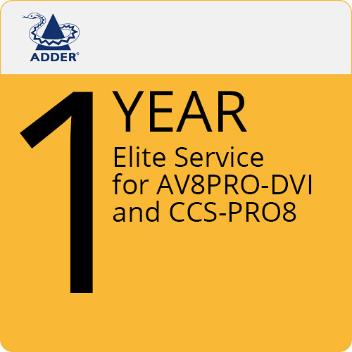 Adder Elite Service for ADDERView 8 PRO DVI & ADDER CCS-PRO8 (1-Year)
