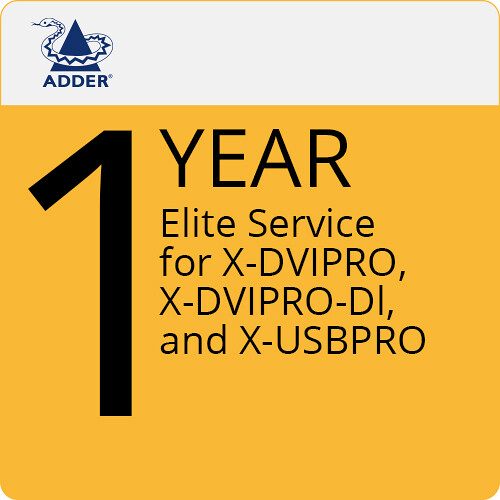 Adder Elite Service for ADDERLink X-DVI PRO X-DVI PRO-DL & X-USB PRO (1-Year)