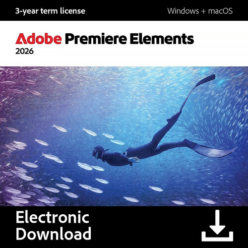 Adobe Premiere Elements 2026 (3-Year License Download)