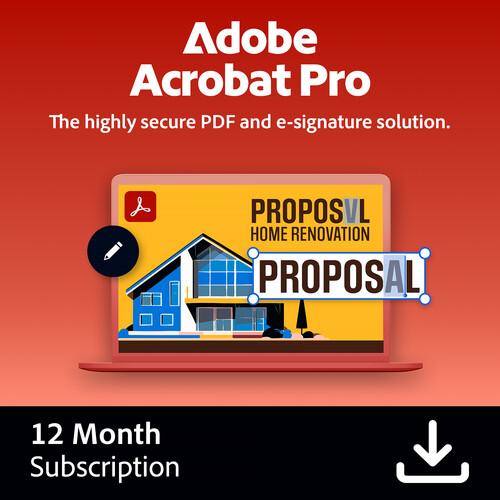 Adobe Acrobat Pro (Download 1-Year Subscription)