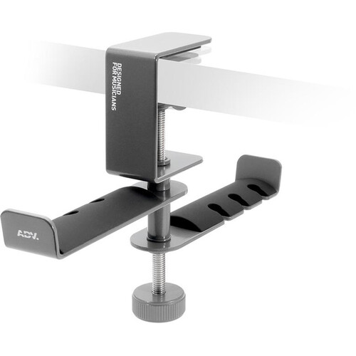 ADV. Dual Suspension 360 Desk-Mount Twin Headphones Hanger (Gray)