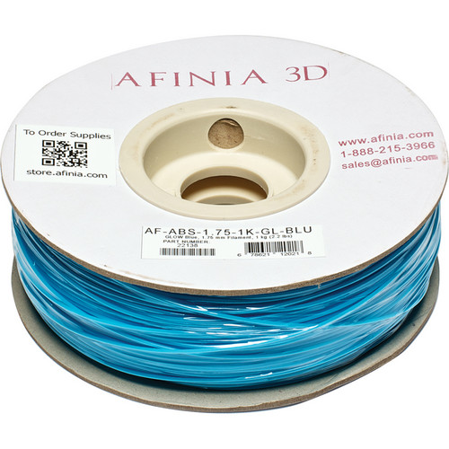 Afinia Value-Line ABS Filament for Afinia 3D Printers (Glow-in-the-Dark Blue 1.75mm)