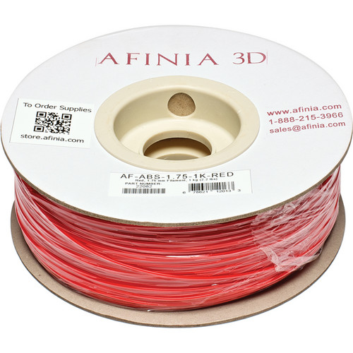 Afinia Value-Line ABS Filament for Afinia 3D Printers (Red 1.75mm)