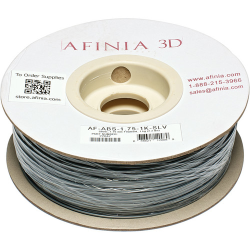 Afinia Value-Line ABS Filament for Afinia 3D Printers (Silver 1.75mm)