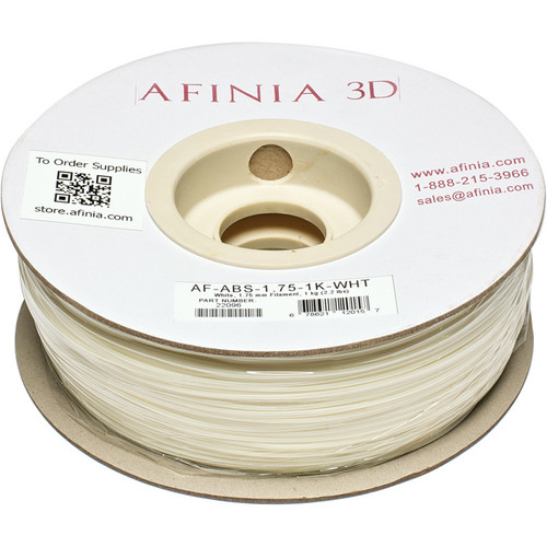 Afinia Value-Line ABS Filament for Afinia 3D Printers (White 1.75mm)
