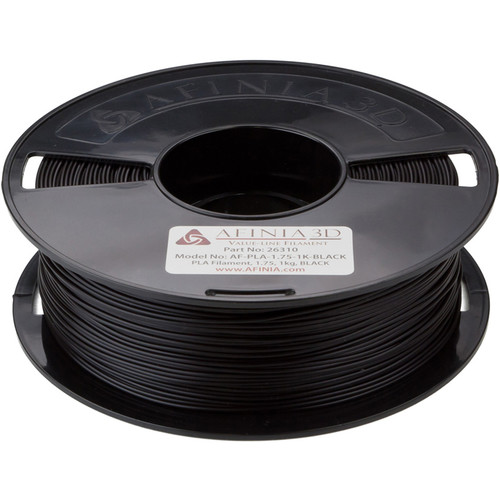 Afinia 1.75mm Value-Line PLA Filament for H-Series 3D Printers (2.2 lb Black)
