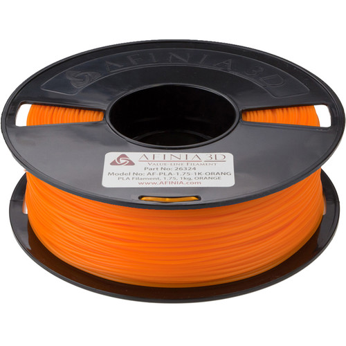 Afinia 1.75mm Value-Line PLA Filament for H-Series 3D Printers (2.2 lb Orange)