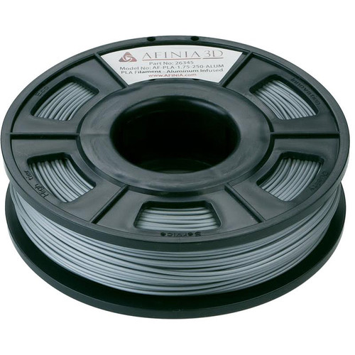 Afinia 1.75mm Specialty PLA Filament for H-Series 3D Printers (Infused Aluminum 300g)