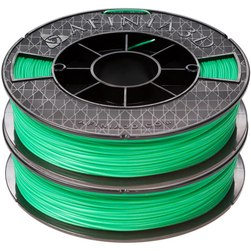 Afinia 1.75mm ABS Premium Filament 2-Pack for H-Series 3D Printers (2 x 500g Green)