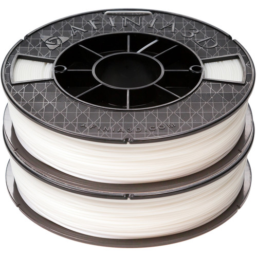 Afinia 1.75mm ABS Premium Filament 2-Pack for H-Series 3D Printers (2 x 500g White)