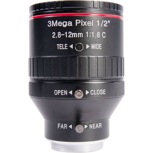 AIDA Imaging CS-Mount 2.8-12mm Varifocal 3 Megapixel Lens