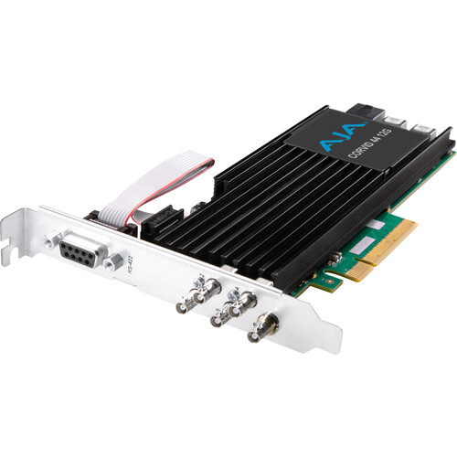 AJA Corvid 44 12G PCIe 4-Channel 12G-SDI I/O Mini-BNC Card (Tall Bracket Fanless No Cables)