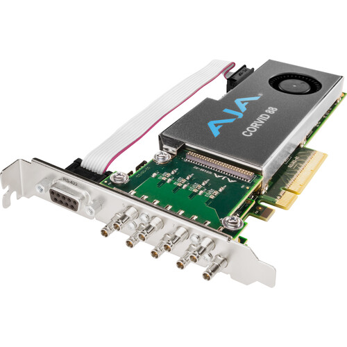 AJA Corvid 88 8-Channel 3G-SDI I/O Card with Fan (Tall Bracket)