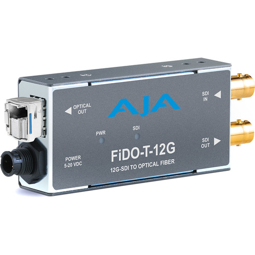 AJA 1-Channel 12G-SDI to Single-Mode LC Fiber Transmitter