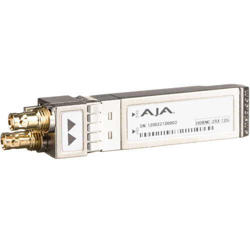 AJA 12G/6G-SDI Dual Coax HD-BNC Receiver for FS4 Synchronizer
