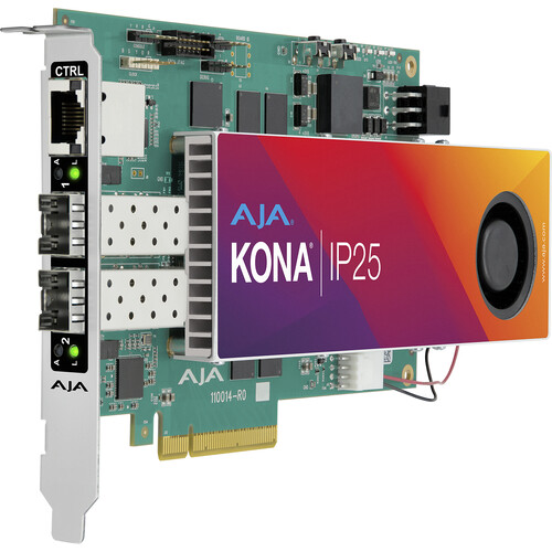 AJA KONA IP25 SDI to SMPTE ST 2110 IP Converter