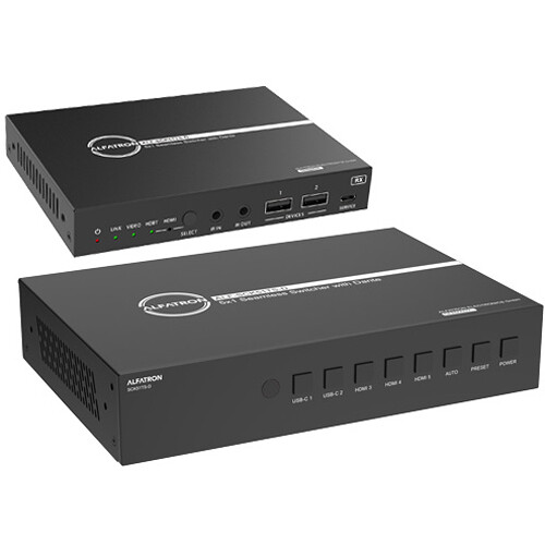 Alfatron 5 x 1 Seamless Presentation Switcher with HDBaseT Receiver