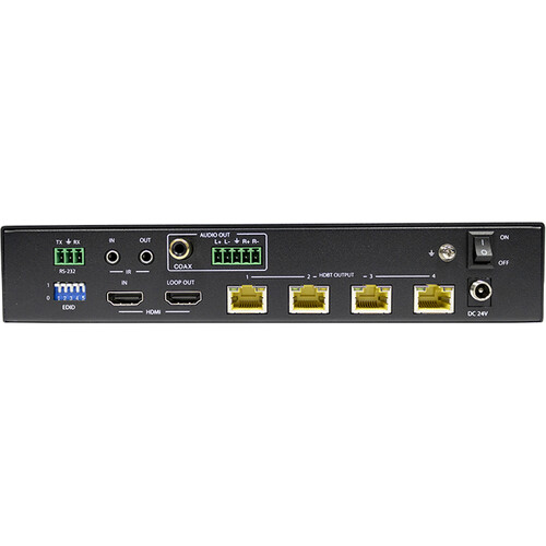 Alfatron 1x4 4K HDBaseT Distribution Amplifier (No Receivers)