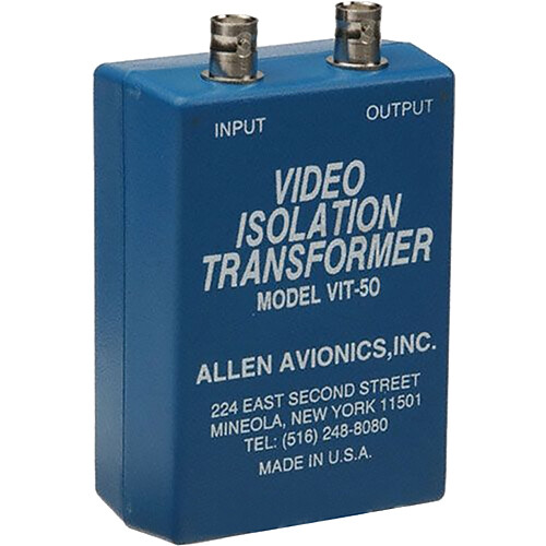 Allen Avionics VIT-50M 50-Ohm Video Isolation Transformer (Metal Case)