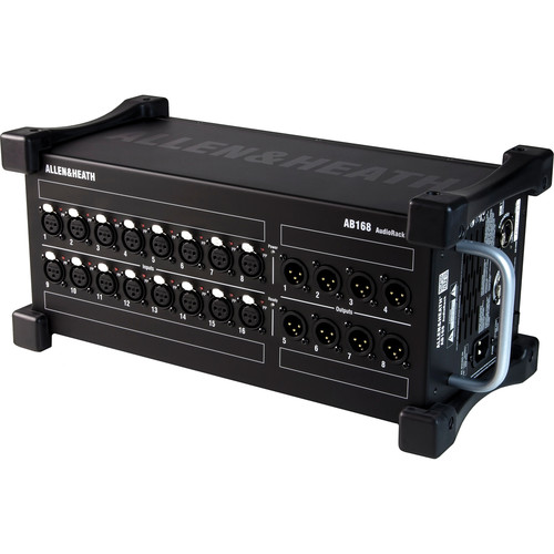 Allen & Heath AB168 Portable AudioRack 16 x 8 Audio Interface Stage Box for GLD and Qu Digital Mixing Systems