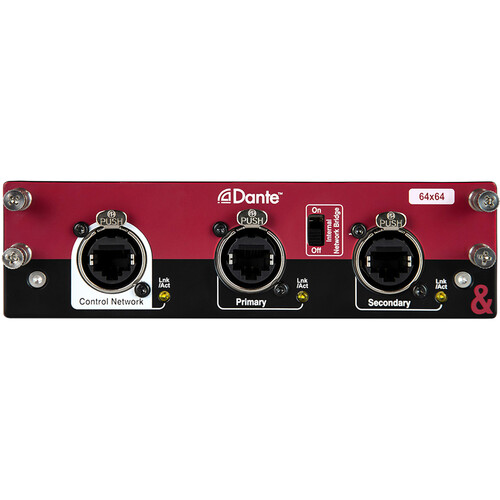 Allen & Heath Dante 64x64 Audio Networking Card for dLive and Avantis Mixers