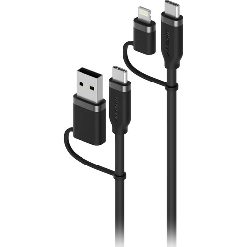 ALOGIC Elements 4-in-1 100W Universal Charging Cable (Black)