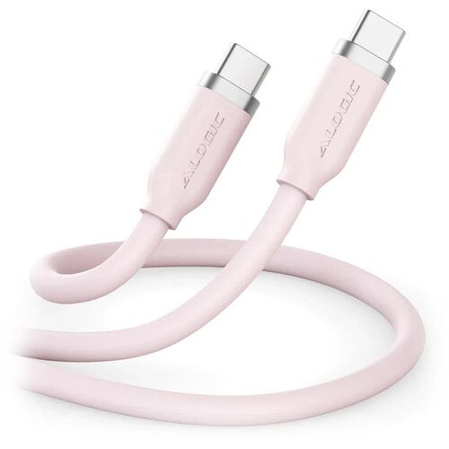 ALOGIC USB-C Flexible Silicone 240W Charging Cable (Pink 6.6')