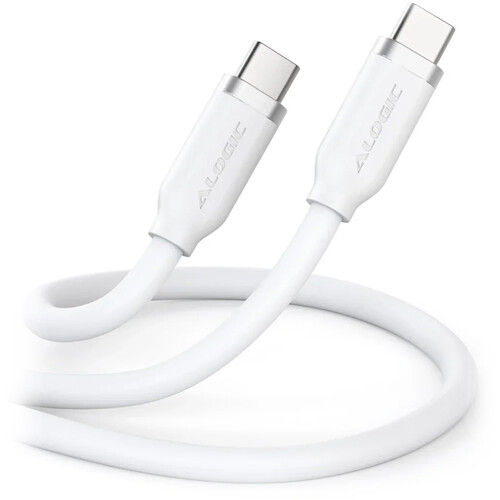 ALOGIC USB-C Flexible Silicone 240W Charging Cable (White 6.6')