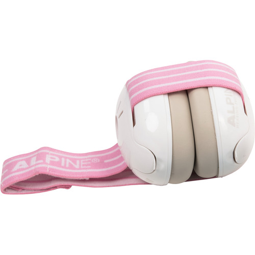Alpine Hearing Protection Muffy Baby Hearing Protective Ear Muffs (Pink/White)