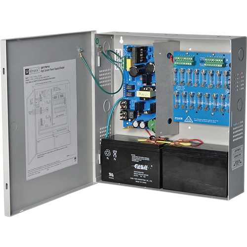 ALTRONIX Supervised Power Supply/Charger with 16 Fused Outputs (12/24VDC @ 6A Gray)