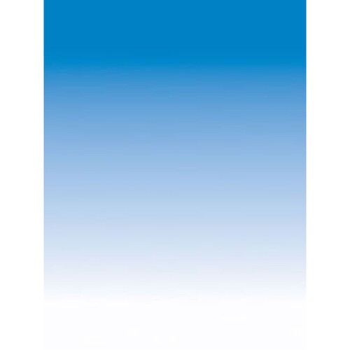 ALZO Graduated Photo Background Paper Landscape Perspective (Cobalt to White)