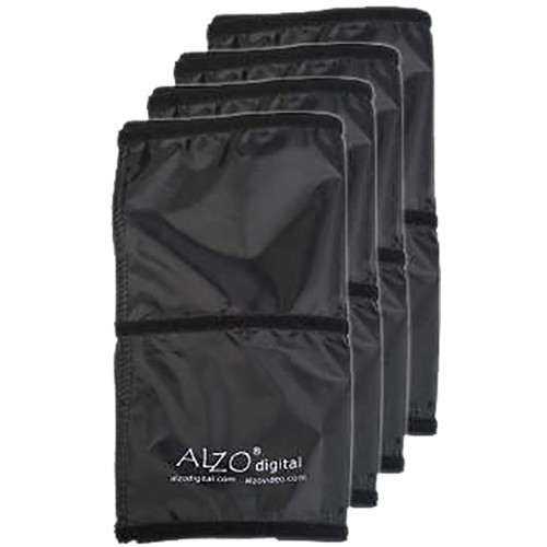 ALZO Fabric Flag for Drum Overhead Light (Set of 4 Black)