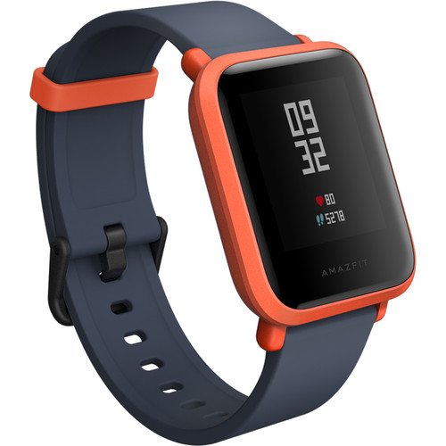 huami amazfit bip cinnabar red smartwatch