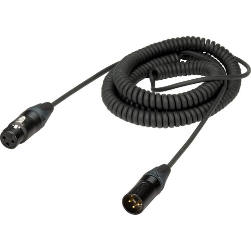 Ambient Recording Mono 3-Pin XLR Female to 3-Pin XLR Male Microphone Cable (Coiled 1.64 to 6.6')