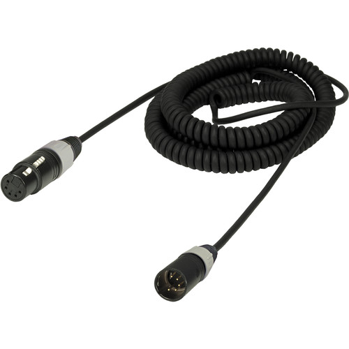 Ambient Recording Stereo 5-Pin XLR Female to 5-Pin XLR Male Microphone Cable (Coiled 1.64 to 6.6')