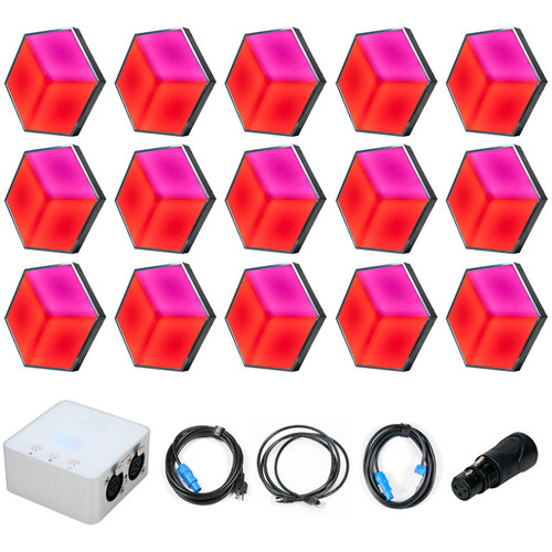 American DJ 3D Vision Plus Sys 2 with 15 Vision Panels MyDMX Software and Cables Kit