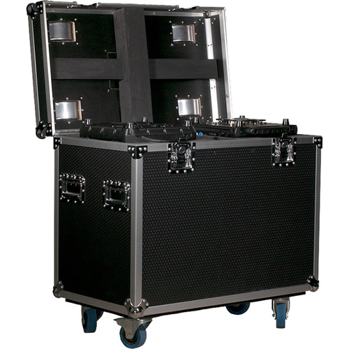 American DJ Dual Road Case for ADJ Hydro Beam X2 Vizi CMY 16RX CMY300 BSW 300 Hybrid 16RX or 5RX (Black)