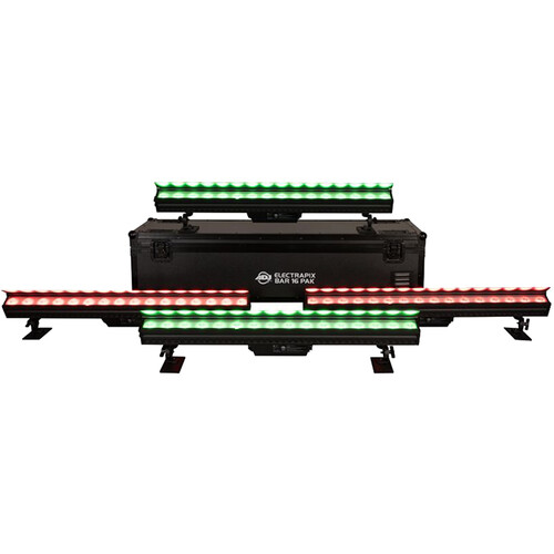 American DJ ElectraPix Bar 16 Pak RGBAL+UV LED Linear Light (4-Light Kit)