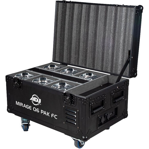 American DJ Mirage Q6 PAK with Charging Case (6-Pack Chrome and Black)