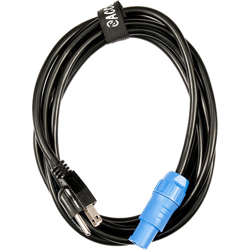 American DJ Locking Power Cable to Edison Cable 10'