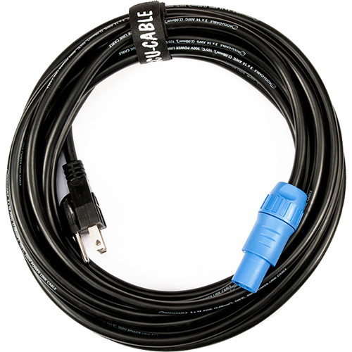 American DJ Locking Power Cable to Edison Cable 25'
