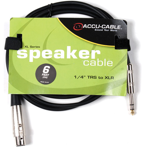 American DJ XL4-6 TRS to XLR Patch Cable (6')